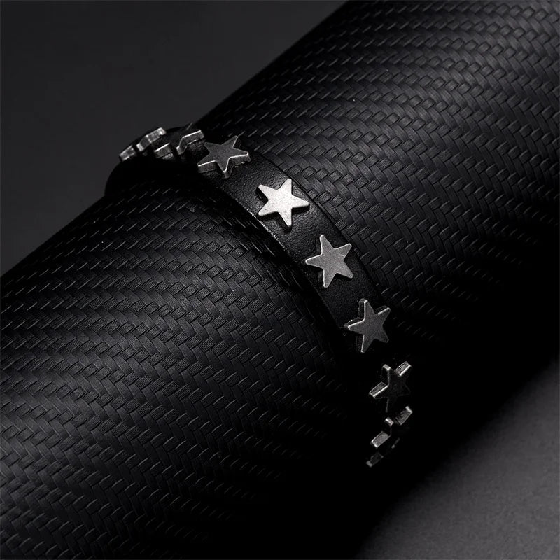 Leather Wrap Bracelet for Men and Women with Buckle Closure - Smarsty