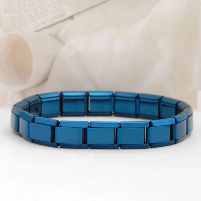 Italian Stainless Steel Square Bracelets Stretchable Unisex Jewelry - Smarsty