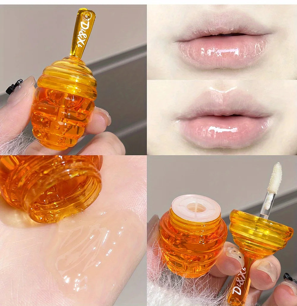 Small Honeypot Lip Oil for Moisturizing Soft Lips - Smarsty