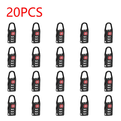 Outdoor Backpack Handbag Zipper Lock Anti Theft Portable Mini Combination Code Number Lock for Travel Backpack Accessories - Smarsty