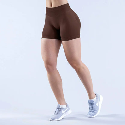 Summer High Waisted Yoga Shorts Fashionable and Sexy Running Fitness Pants Solid Color Yoga Leggings Customizable labels - Smarsty