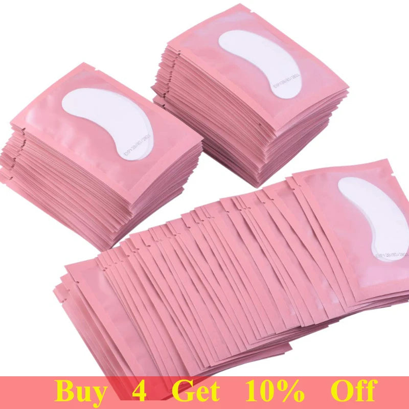 100 Pairs Eye Patches for Eyelash Extensions with Comfort Fit - Smarsty