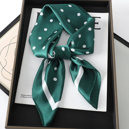 Silk Square Scarf for Women Summer Head Wrap - Smarsty