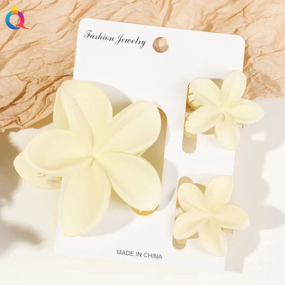 Hawaiian Flower Hair Claw Clips For Thin Hair Lightweight - Smarsty