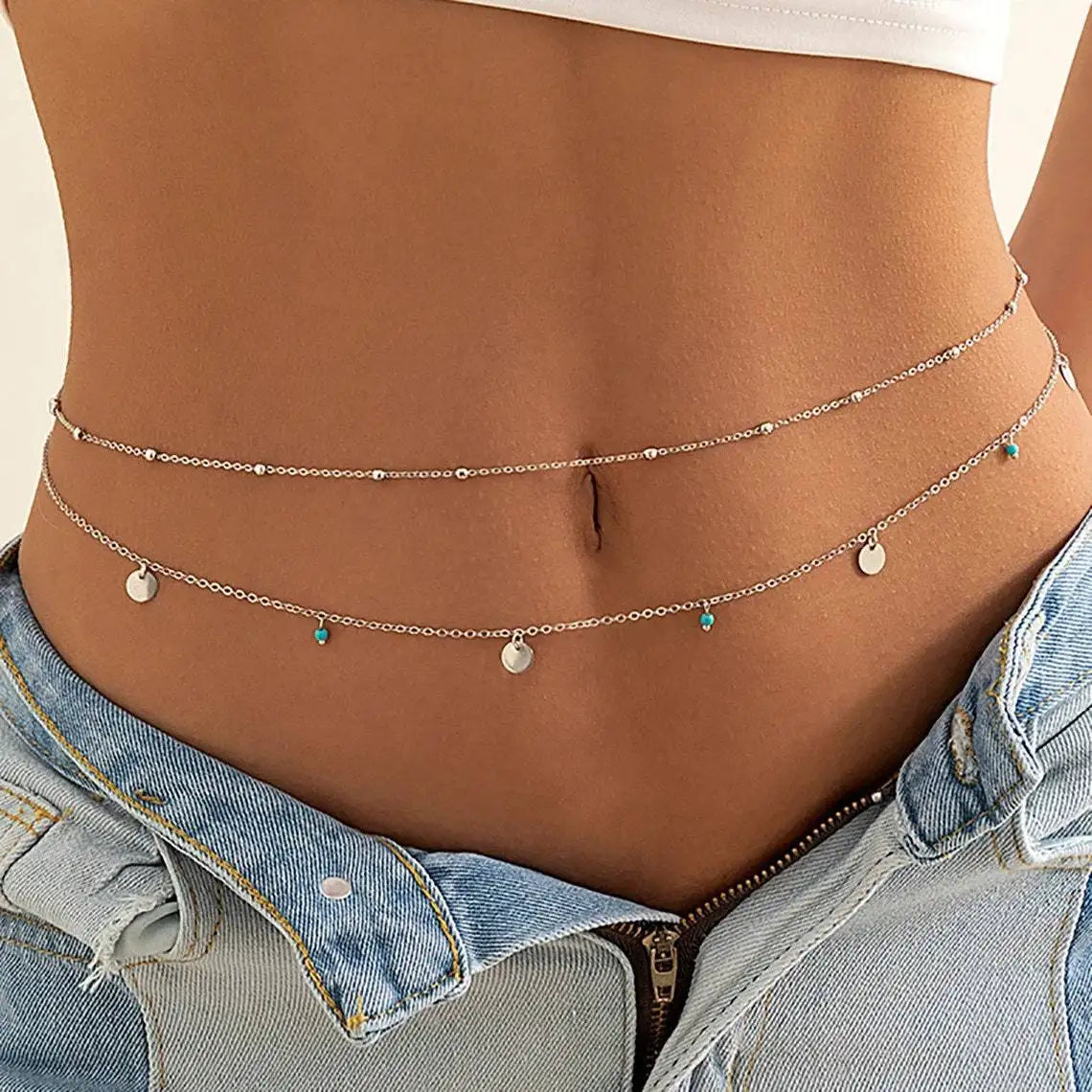 Boho Minimalist Multilayer Waist Beads for Women - Smarsty