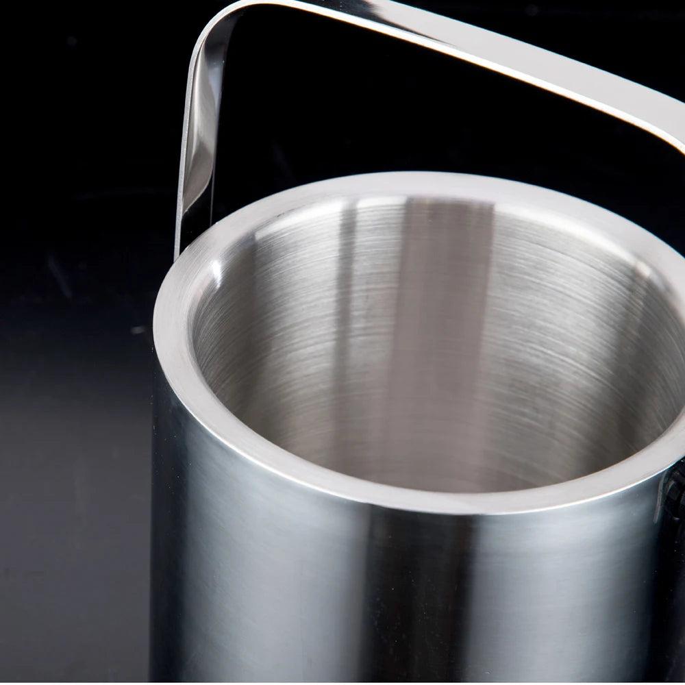 Portable Stainless Steel Ice Bucket for Outdoor Parties - Smarsty