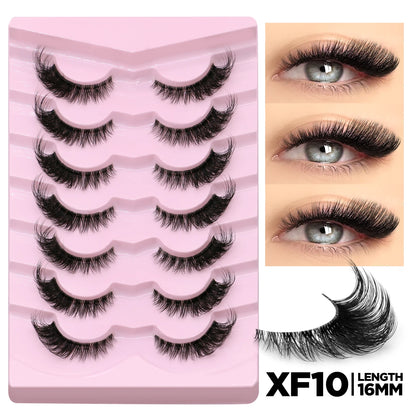 GROINNEYA Soft Natural Cat Eye Faux Mink Lashes - Smarsty