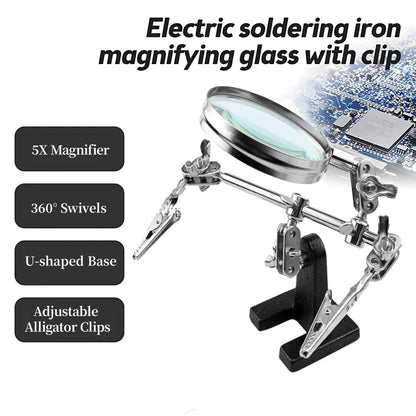 Adjustable 5X Magnifier Clip for Circuit Board Repair - Smarsty