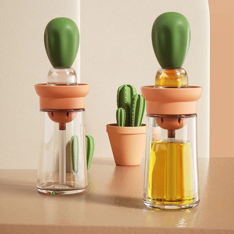 Portable Silicone Oil Bottle With Brush For Easy Cooking - Smarsty