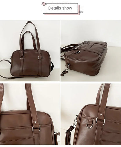 Japanese Style JK Bag Women PU Leather Crossbody Bag - Smarsty