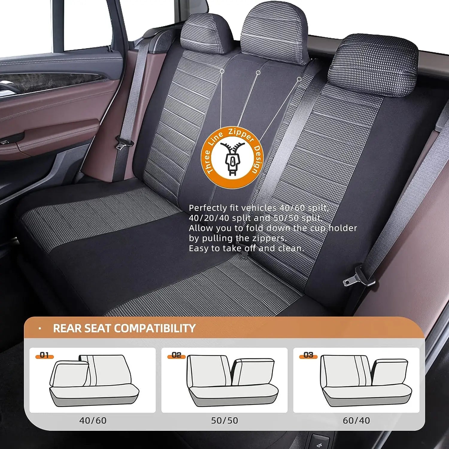Universal Car Seat Covers Full Set For Most Vehicles - Smarsty