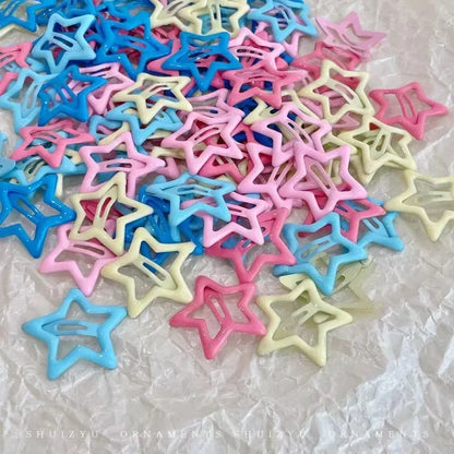 Colorful Kawaii Star Hair Clips for Sweet Girls - Smarsty