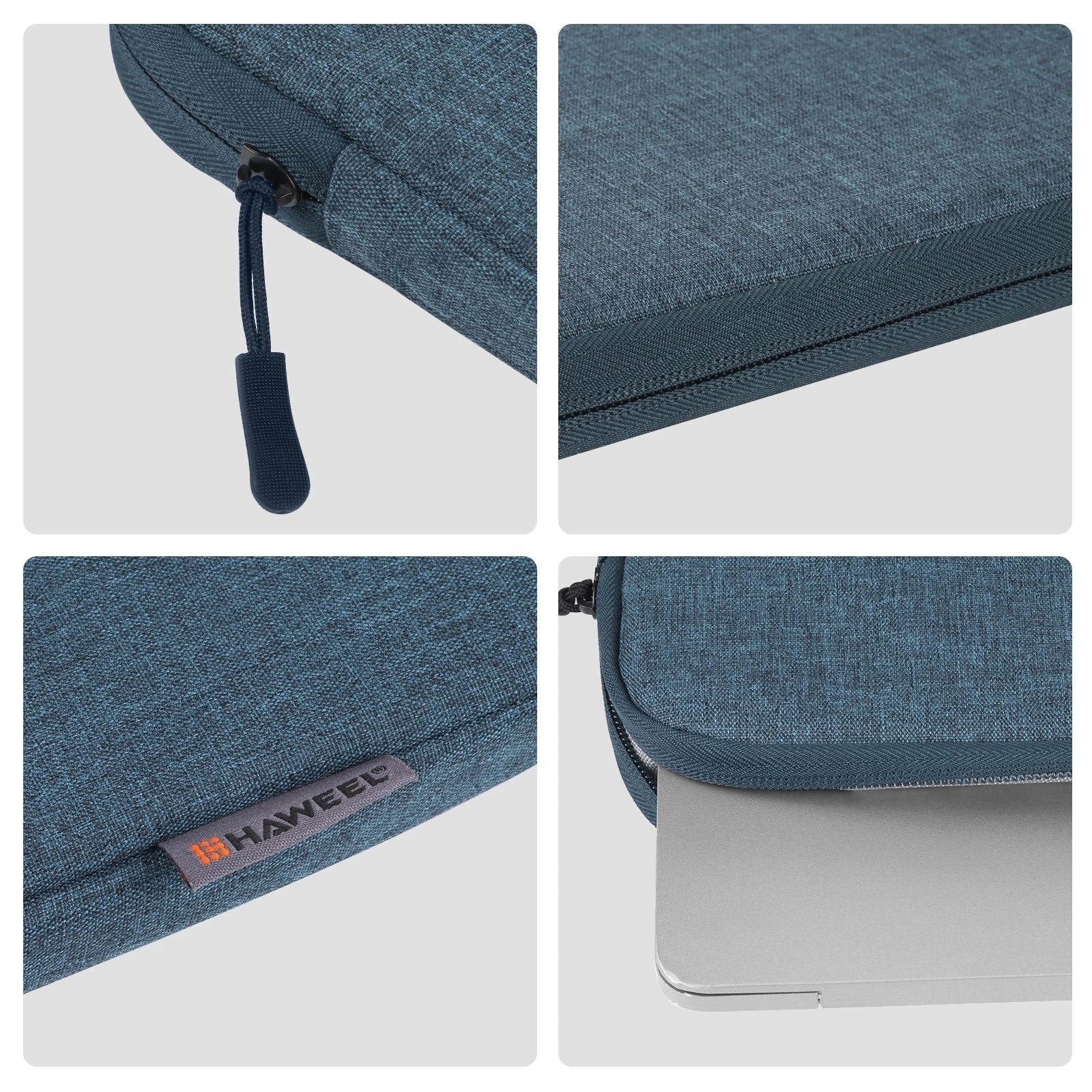 Canvas Laptop Sleeve With Zipper For 15 To 16 Inches