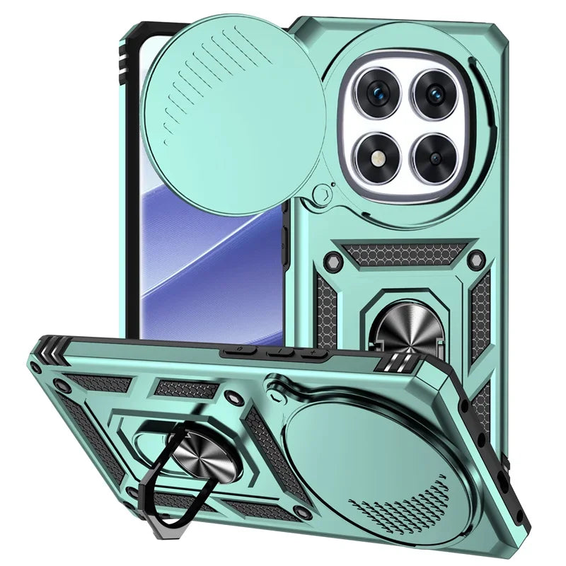 Shockproof Phone Case With Magnetic Ring Stand Camera Cover - Smarsty