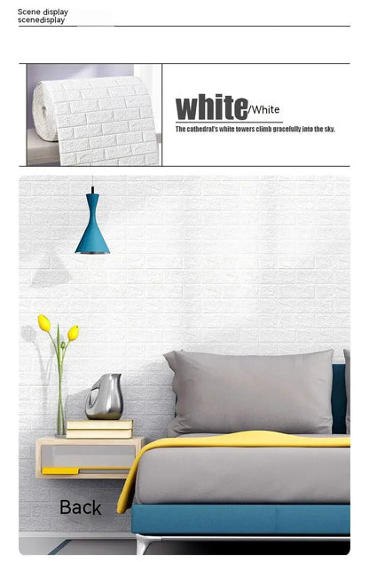 Self-Adhesive 3D Brick Wallpaper for Stylish Decor - Smarsty