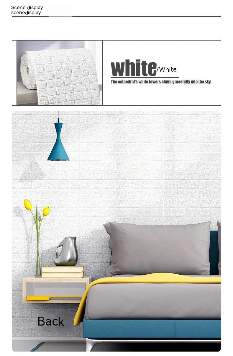 Self-Adhesive 3D Brick Wallpaper for Stylish Decor - Smarsty
