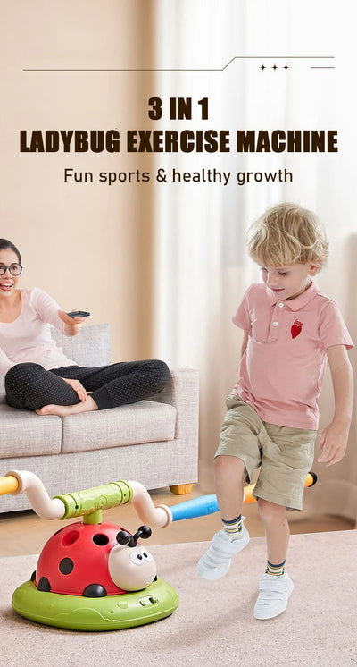 Upgrade Ladybug sporting toys Baseball 2/3/4/5-In-1 Sports Skipping Rope Machine Ferrule Jumping Toy Children Outdoor Play Games - Smarsty