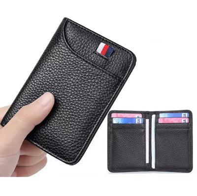 Men's Wallet Short Wallet Card Holder Fashion Thin Multi Card Business Soft Leather Wallet for Men Bolsa Feminina Coin Purse - Smarsty