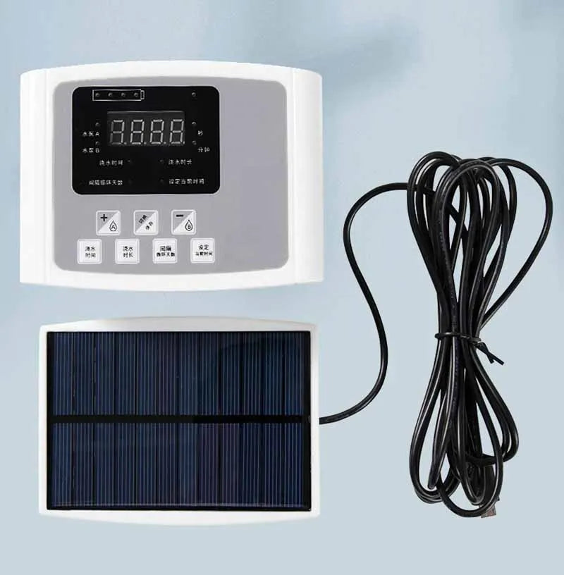 Solar Powered Automatic Garden Drip Irrigation Timer System - Smarsty