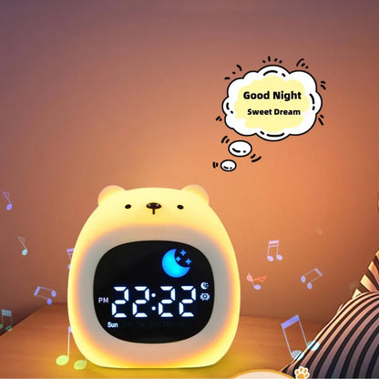 Puppy-Shaped Kids Alarm Clock with Night Light - Smarsty