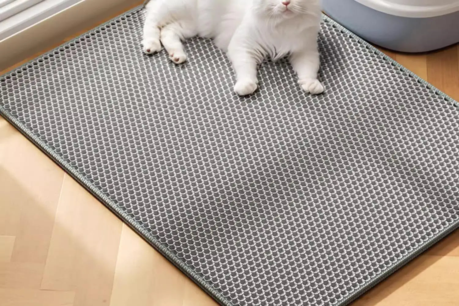 Extra Large Cat Litter Mat Heavy Duty Waterproof 2 Layer Non Slip Washable Pet Floor Protector Litter Box Sand Stopper - Smarsty