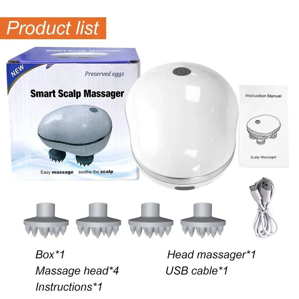 Infrared Scalp Massager for Hair Growth and Relaxation - Smarsty