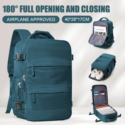 Women Men Hand Luggage Ryanair 40x20x25 Backpack Business Laptop Bag College Travel Backpack Waterproof Carry on Cabin Backpack - Smarsty