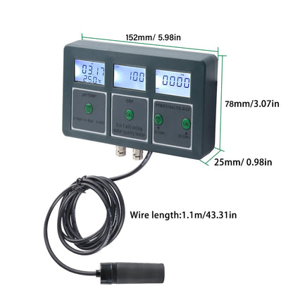 Tuya WiFi 8 In 1 Water Quality Tester with Digital Display - Smarsty