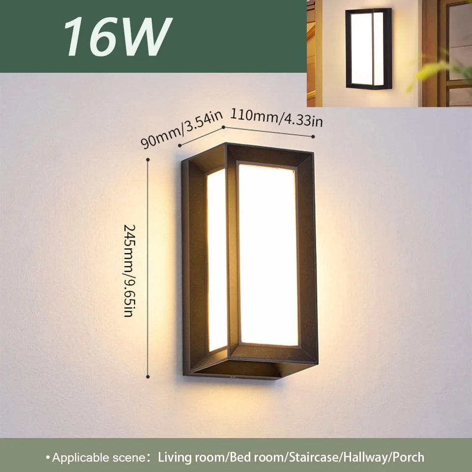 Waterproof LED Outdoor Wall Light with Motion Sensor - Smarsty