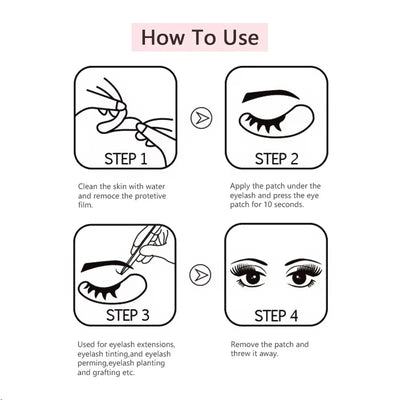 Hydrogel Eyelash Patches for Moisturizing and Isolation - Smarsty