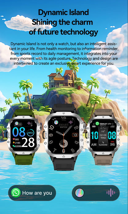 Outdoor Sports Smart Watch with HD Screen and Bluetooth - Smarsty