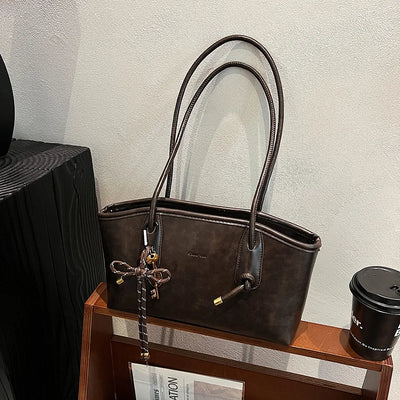 PU Leather Shoulder Bag For Women Versatile Crossbody Tote - Smarsty