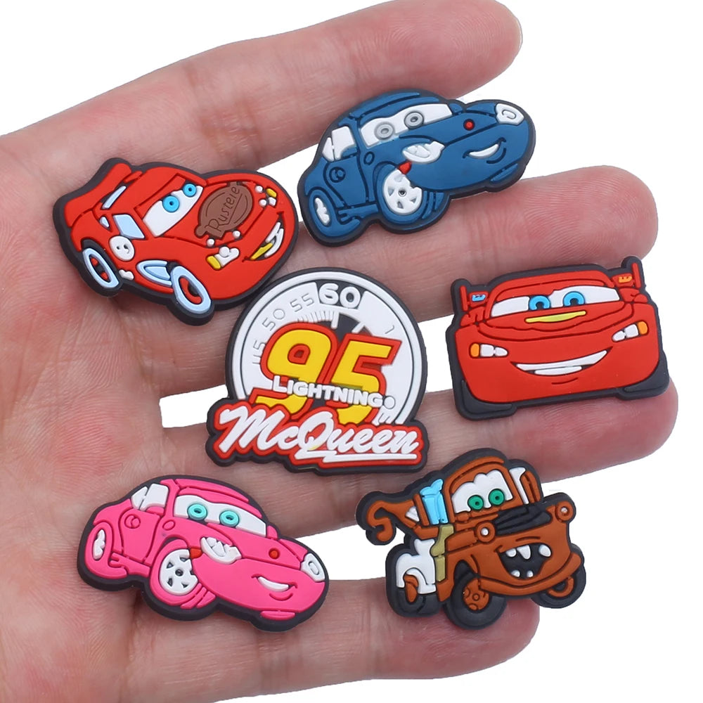 9-20pcs/set Disney Cars Truck Series for Park Shoe Charms Accessories for Classic Clog Shoe Decoration Kids Gifts