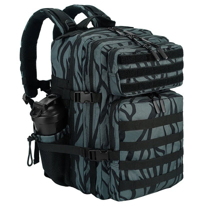 LHI 45L/35L/25L Tactical Backpack for Men and Women Waterproof Athlete Gym Outdoor Bag Travel Hiking Rucksack with Bottle Holder - Smarsty