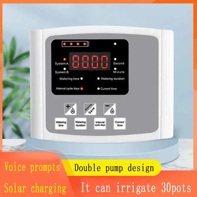 Solar Powered Automatic Garden Drip Irrigation Timer System - Smarsty