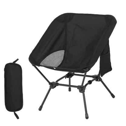 Square Structure Beach Fishing Stool, Convenient Four-Corner Camping Folding Chair, Lightweight Iron Tube Moon Chair by Smarsty