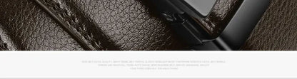 Automatic Buckle PU Leather Belt for Men Business Waist Strap - Smarsty