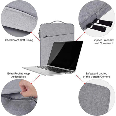 Premium Zippered Laptop Sleeve for 11 to 16 Inch Notebooks - Smarsty