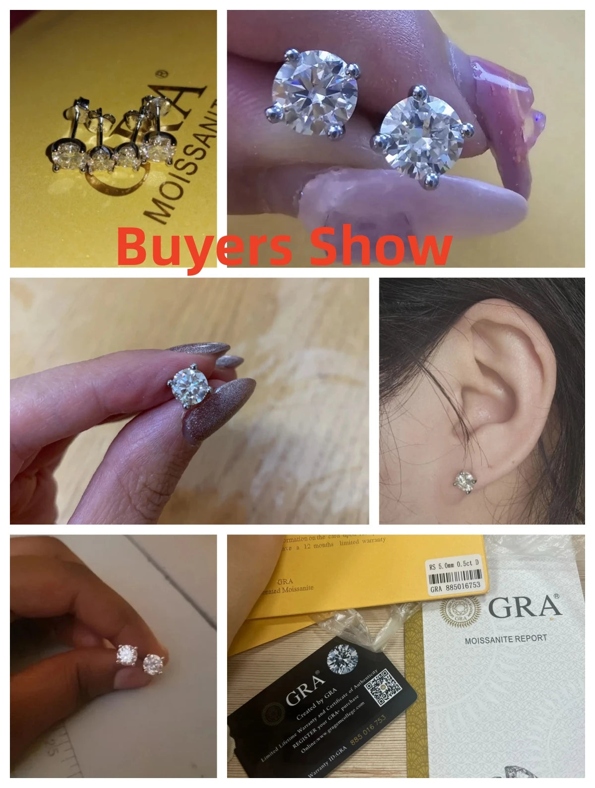 Moissanite Stud Earrings 0.5 To 1.2 Carat Sterling Silver - Smarsty