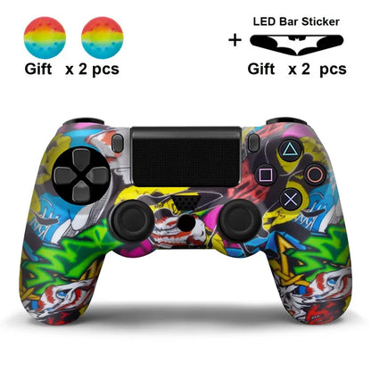 Silicone Skin Case for PS4 Controller with Grip Caps - Smarsty
