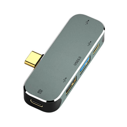 Type-C Extension Hub to 3.5 PD100W USB3.0/USB2.0/USB3.1 HDMI-Compatible Splitter Computer Peripherals