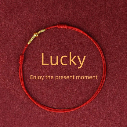 Handmade Lucky Red Bracelet for Wealth and Prosperity - Smarsty