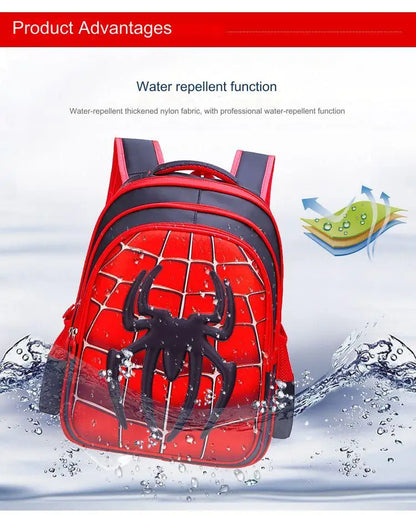 Durable 3D Spider Kids Backpack for Everyday Travel - Smarsty