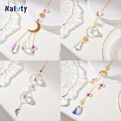 Hanging Crystal Pendant Suncatcher Wind Chimes for Home Decor - Smarsty