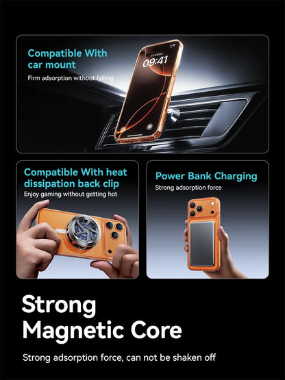 Magnetic Clear Case For iPhone Anti Yellowing - Smarsty