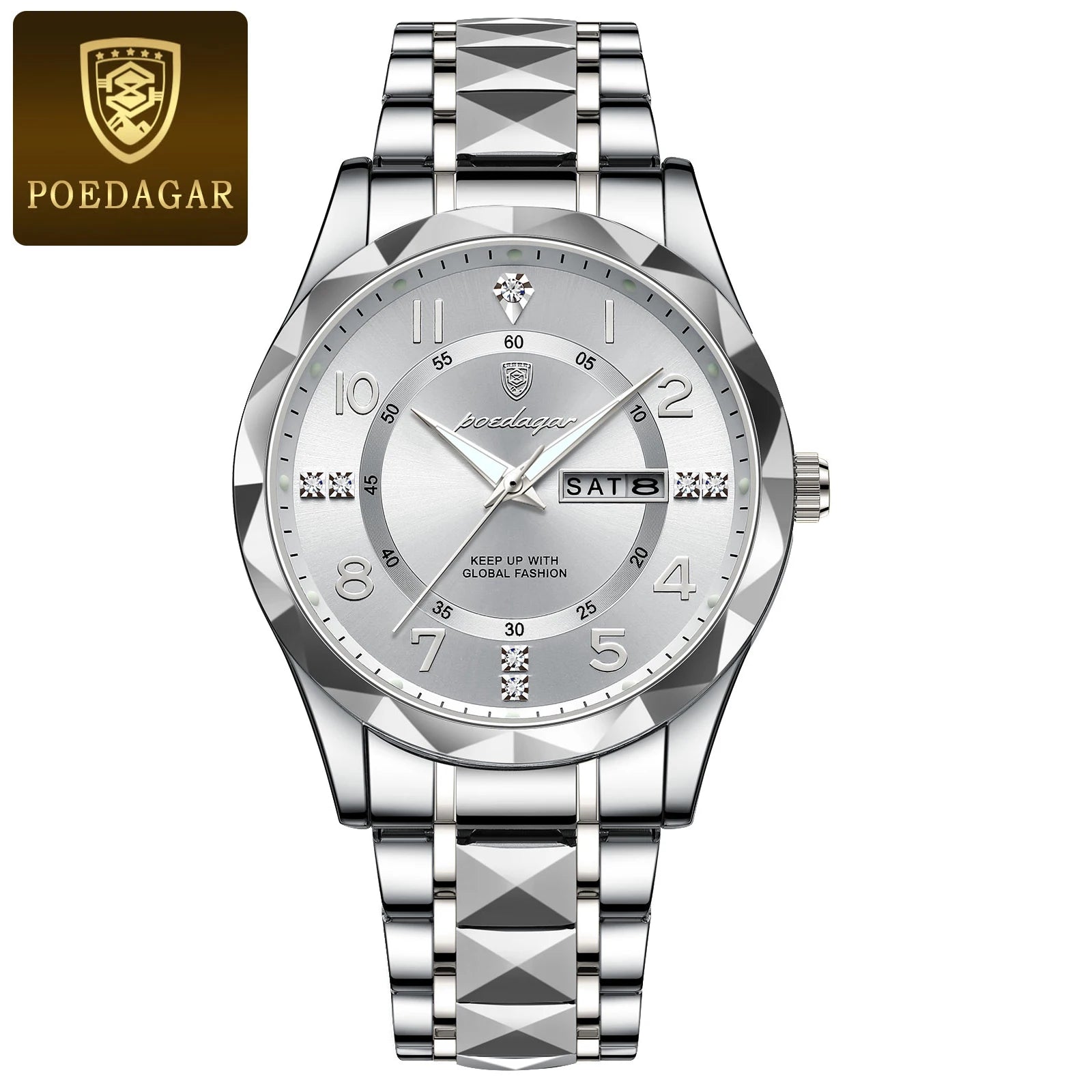 Luxury Waterproof Quartz Watch for Men with Luminous Dial - Smarsty