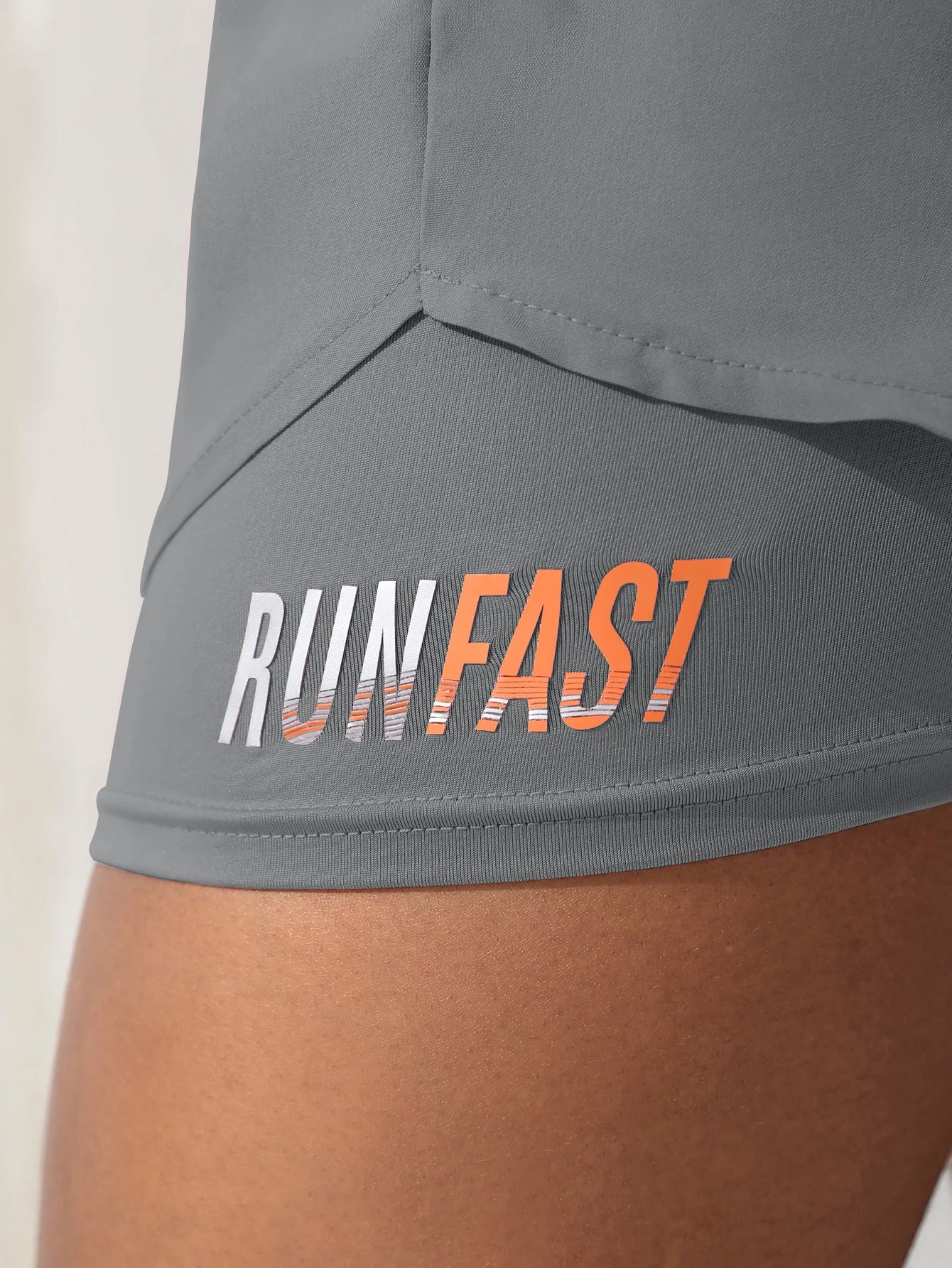 Women's High Rise Yoga Shorts With Elastic Proximity Control Running Shorts, Fake Two Pieces Pants - Smarsty