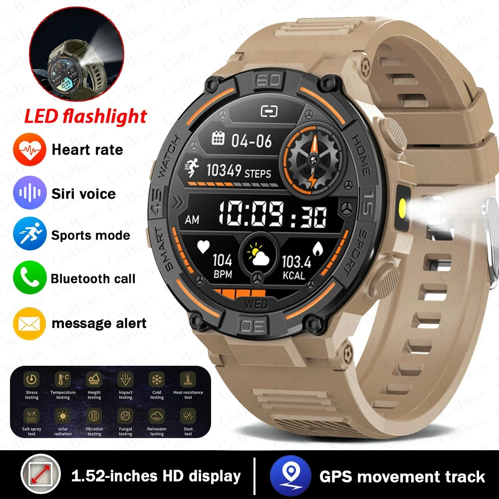 Military Smartwatch for Men with Health Monitoring Features - Smarsty