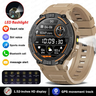 Military Smartwatch for Men with Health Monitoring Features - Smarsty