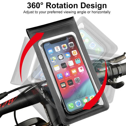 Waterproof Bike Phone Holder With TPU Touch Screen Mount - Smarsty